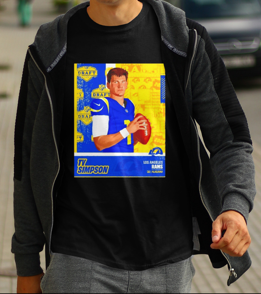 Ty Simpson Los Angeles Rams NFL Draft 2026 Quarterback Alabama T-Shirt