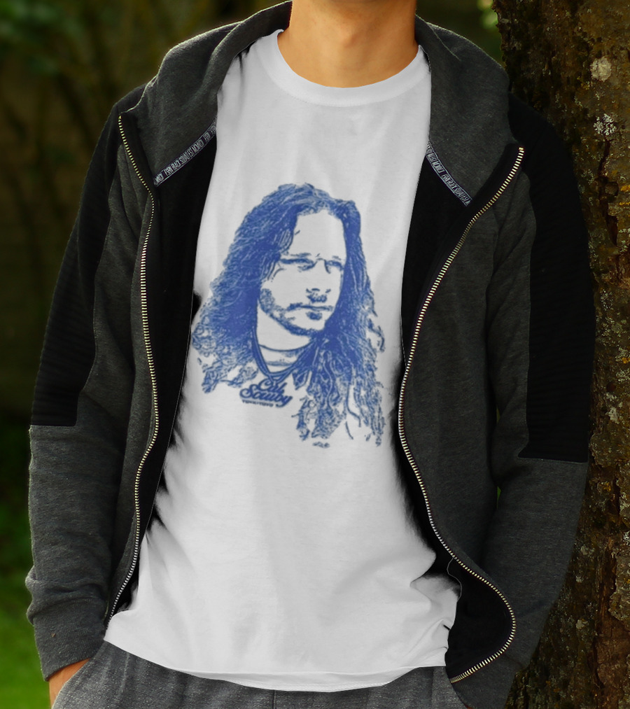 Cal Scruby Tdyk Blue Long Hair T-Shirt