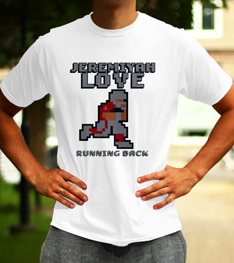 Jeremiyah Love Running Back 8 Bit T-Shirt