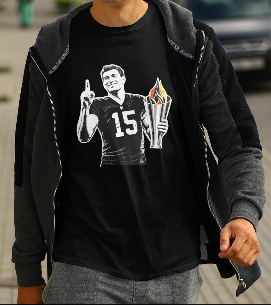 Las Vegas Torch Number 15 Football Player One Of 100 T-Shirt