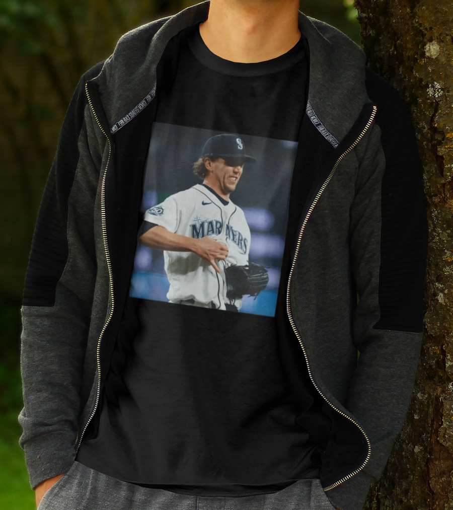 Mariners Baseball Nike Athlete Action Scene MLB T-Shirt