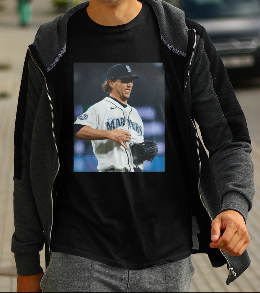 Mariners Baseball Nike Athlete Action Scene MLB T-Shirt