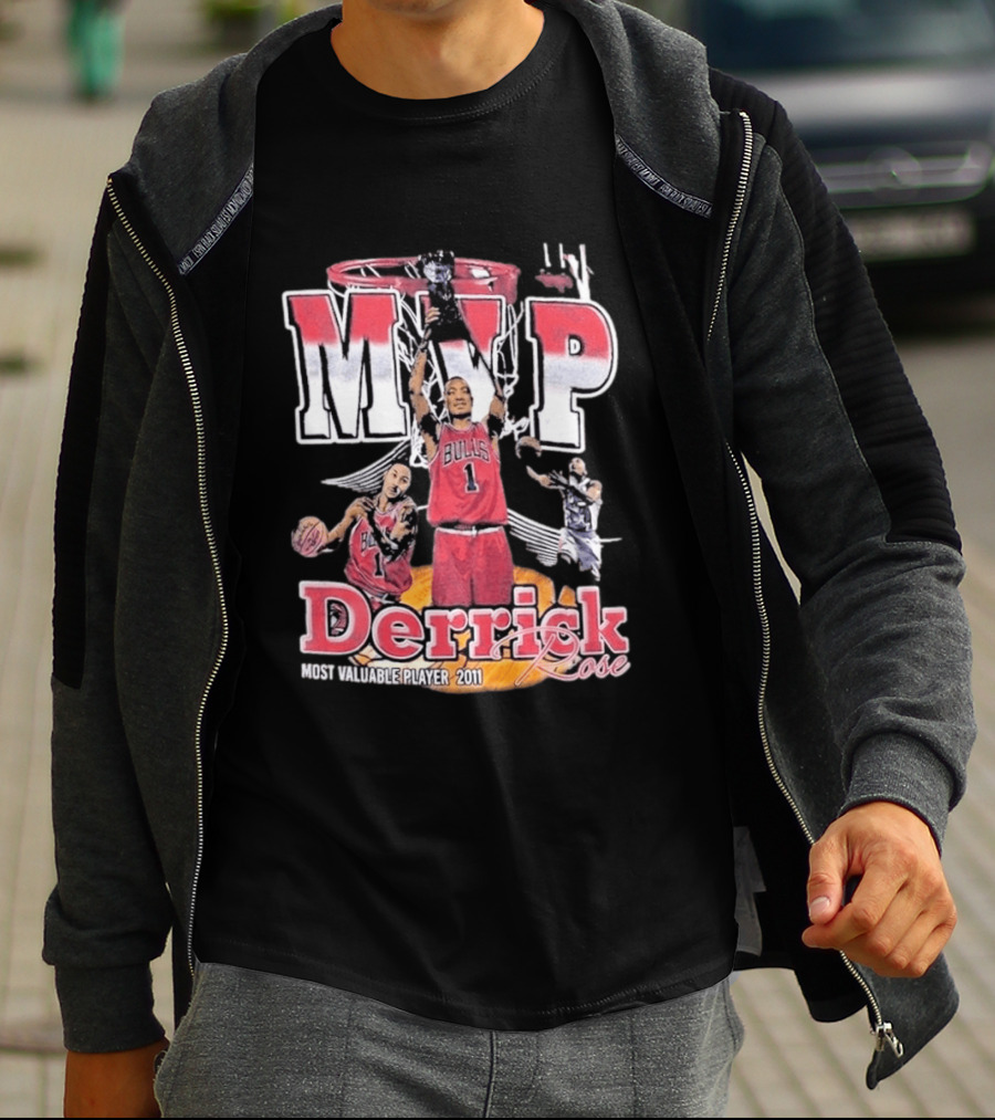MVP Derrick Rose Chicago Bulls Most Valuable Player 2011 T-Shirt