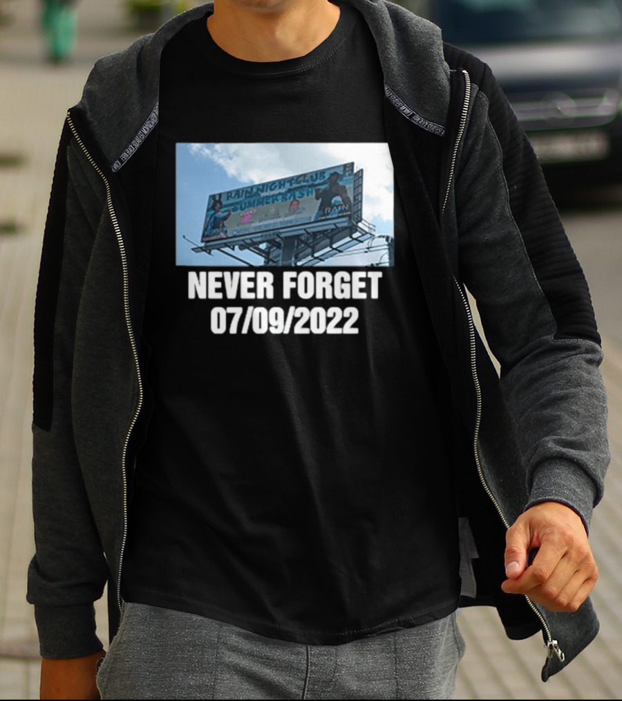 Rain Nightclub Summer Bash Never Forget 07 09 2022 T-Shirt