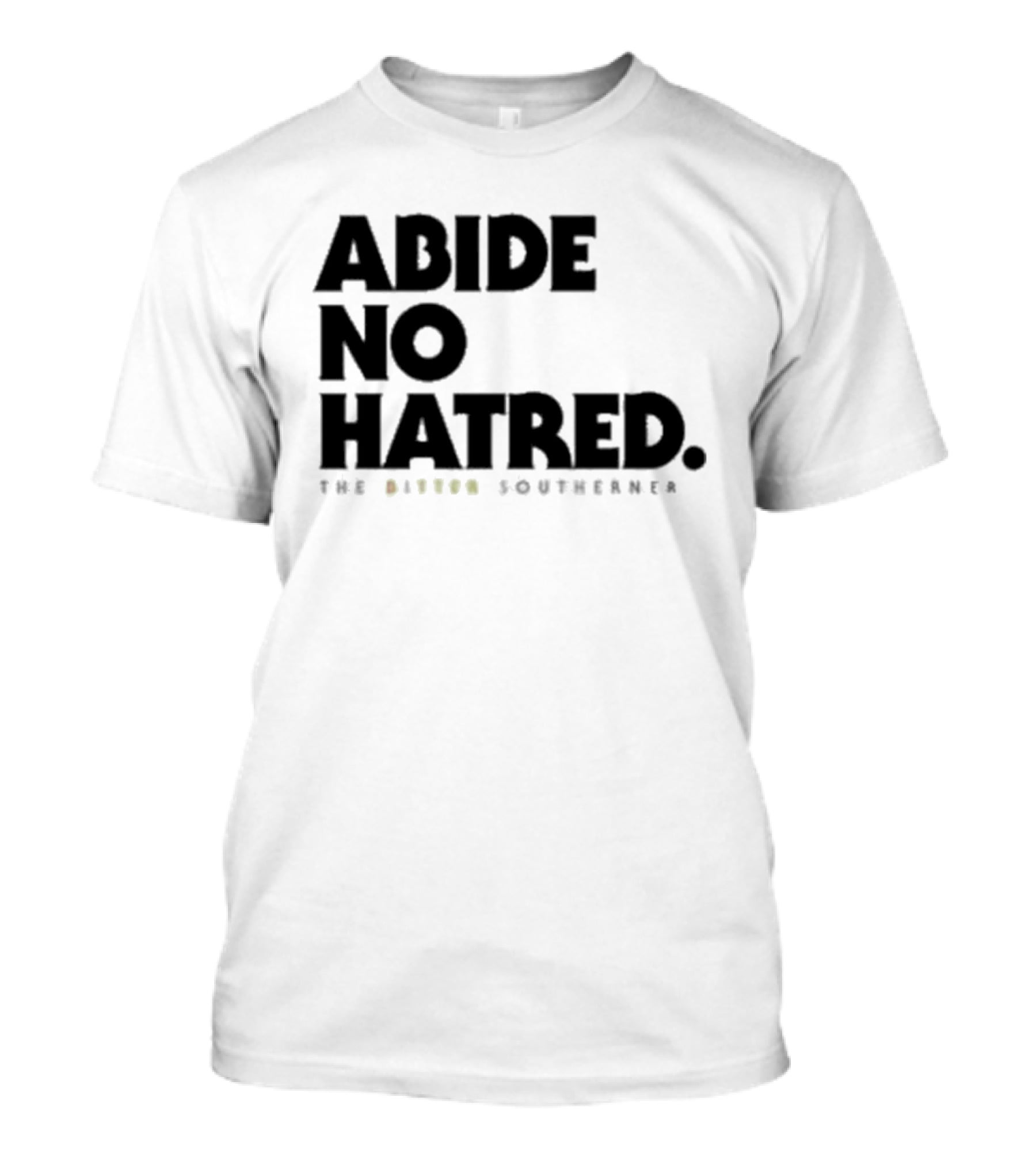 Abide No Hatred Top Button Souvenir T-Shirt