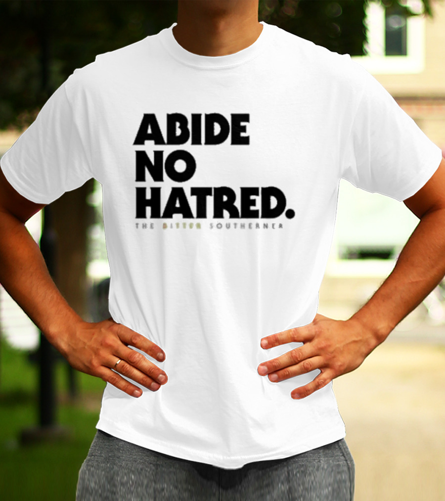 Abide No Hatred Top Button Souvenir T-Shirt