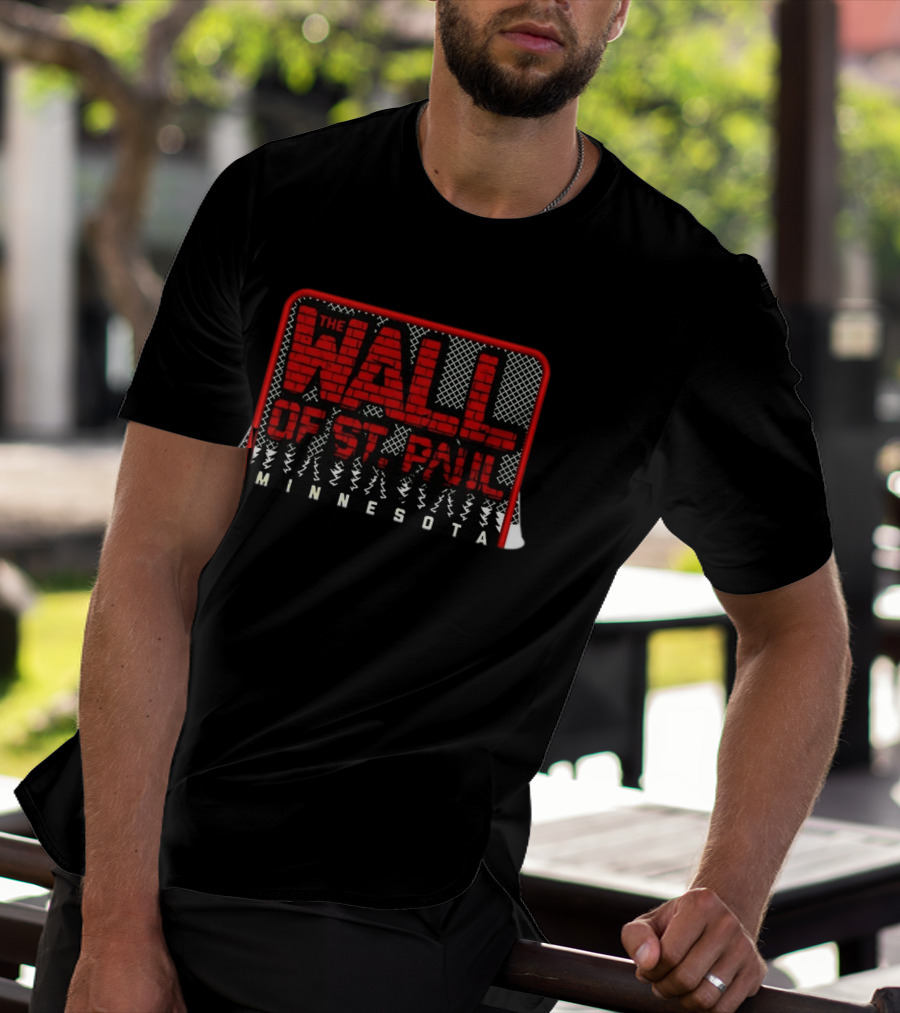 Jesper Wallstedt The Wall Of St. Paul Minnesota Wild NHL T-Shirt