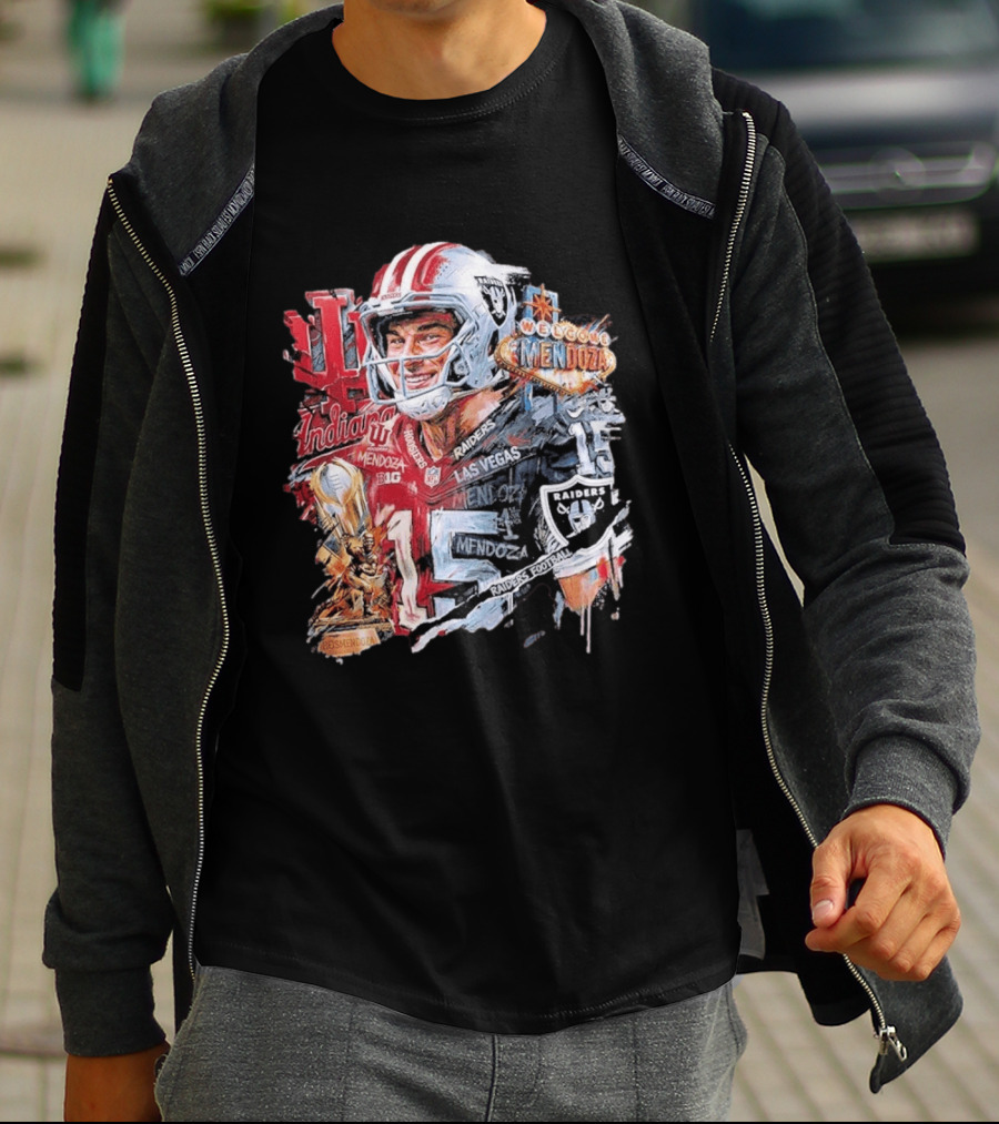 Las Vegas Raiders Football Welcome Mendoza Raiders Indiana 15 T-Shirt