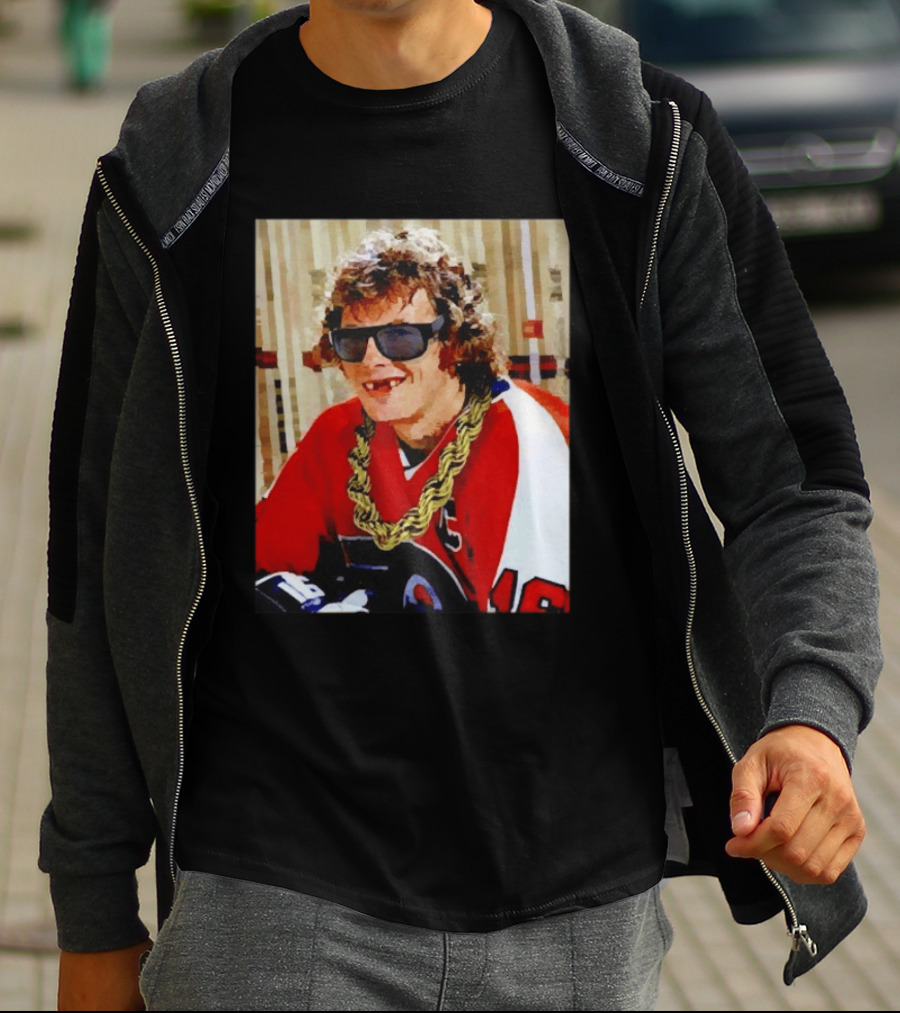 Philadelphia Flyers Bobby Clarke Retro Style Smile Iconic 1970s Nostalgia T-Shirt