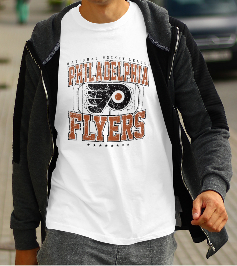 National Hockey League Philadelphia Flyers Distressed Rink T-Shirt