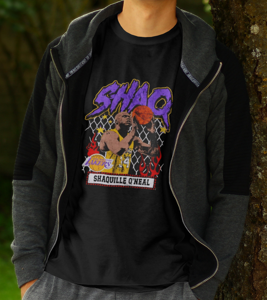 Shaquille O'Neal Shaq Los Angeles Lakers Basketball Icon 34 T-Shirt