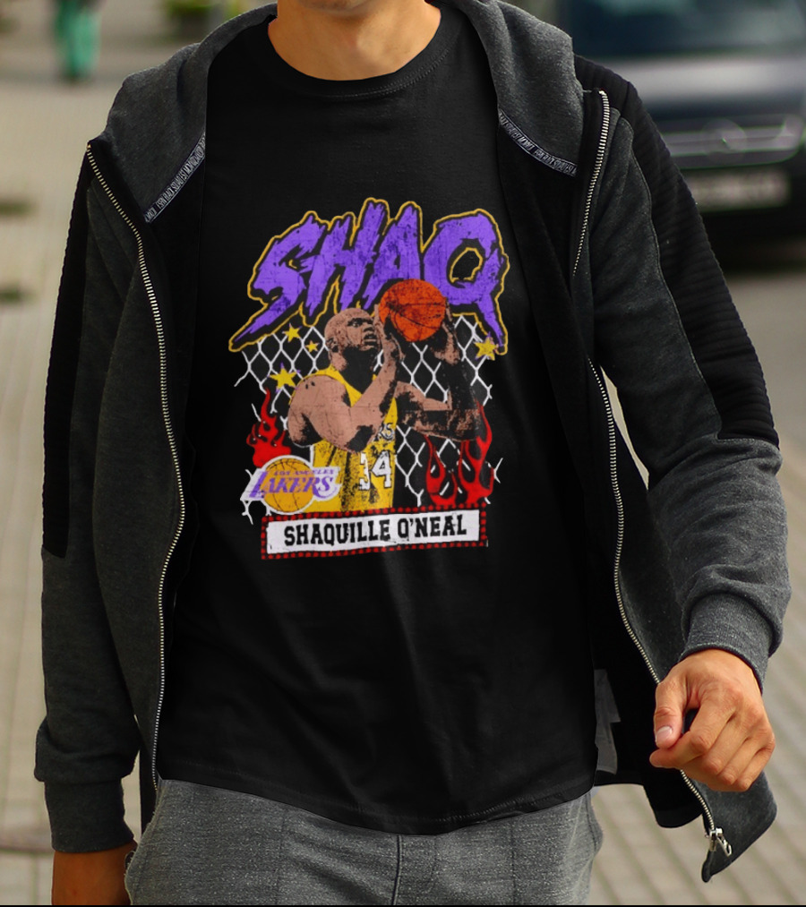 Shaquille O'Neal Shaq Los Angeles Lakers Basketball Icon 34 T-Shirt