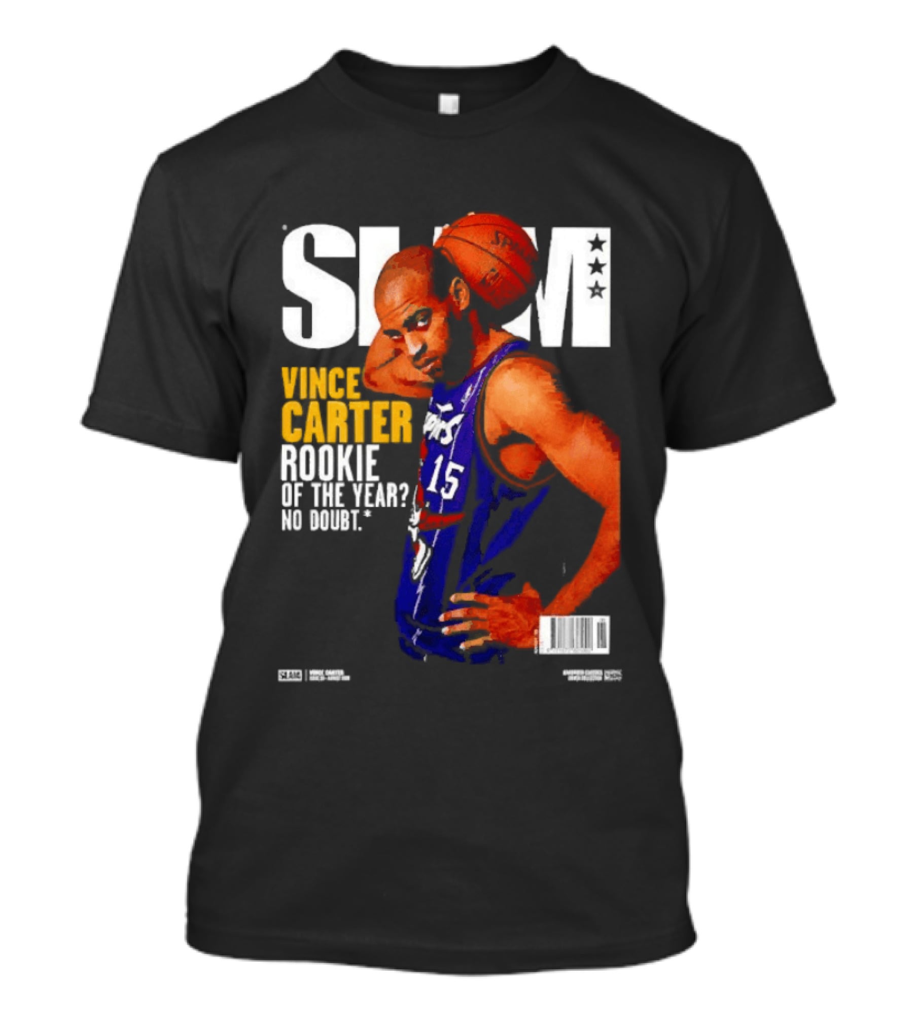 Slam Vince Carter Toronto Raptors Rookie Of The Year No Doubt T-Shirt