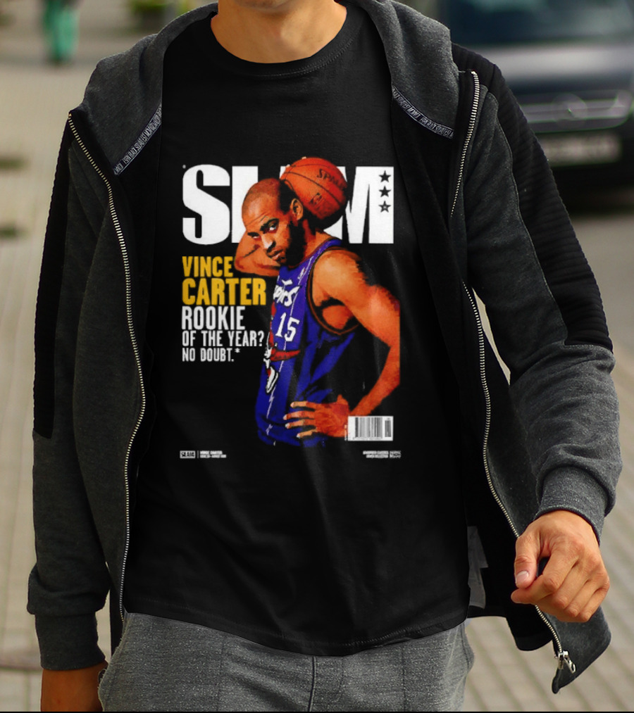 Slam Vince Carter Toronto Raptors Rookie Of The Year No Doubt T-Shirt