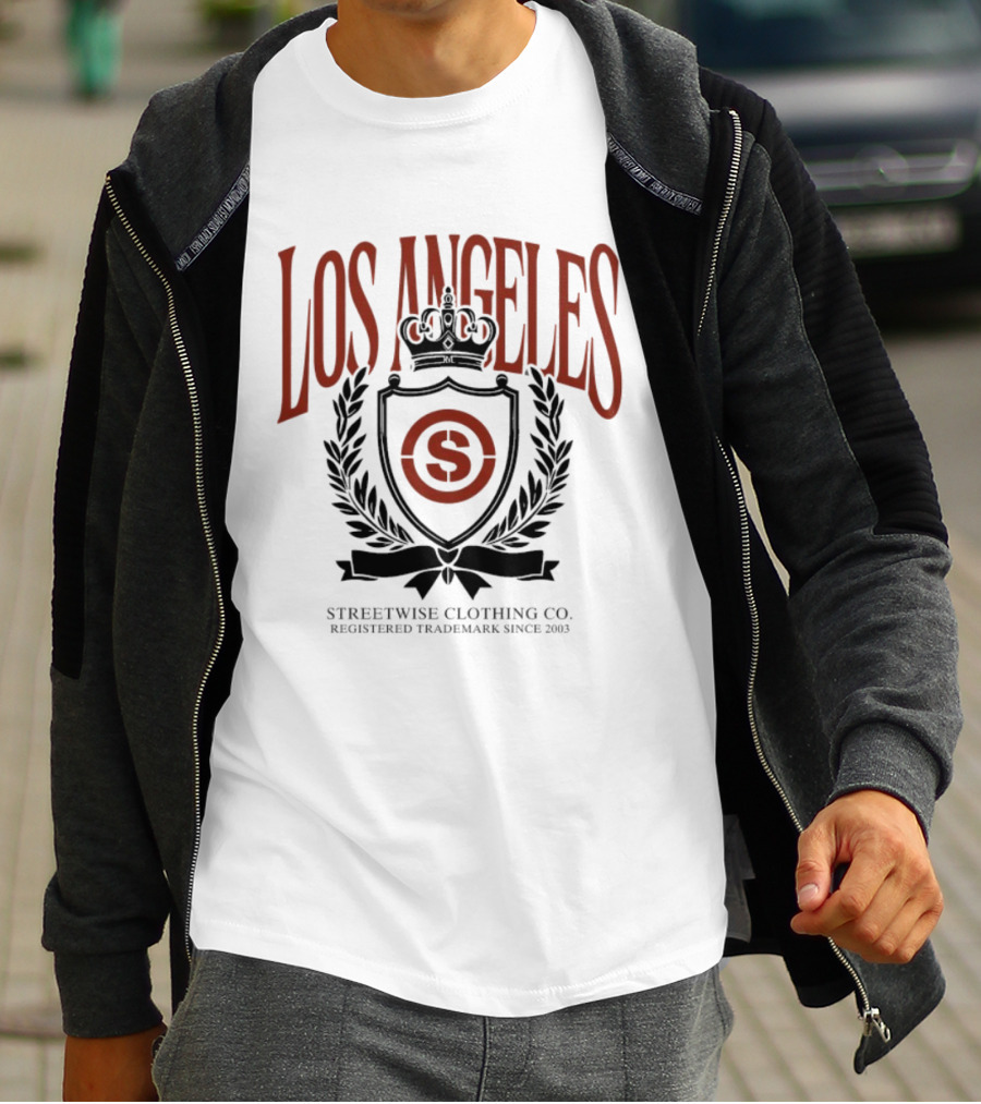 Los Angeles Streetwise Clothing Co Registered Trademark City Crest Since 2003 T-Shirt