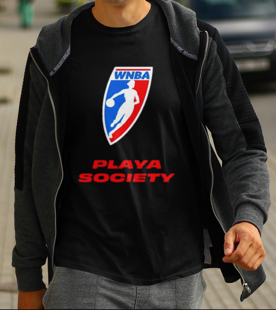 WNBA Playa Society Women's National Basketball Association T-Shirt