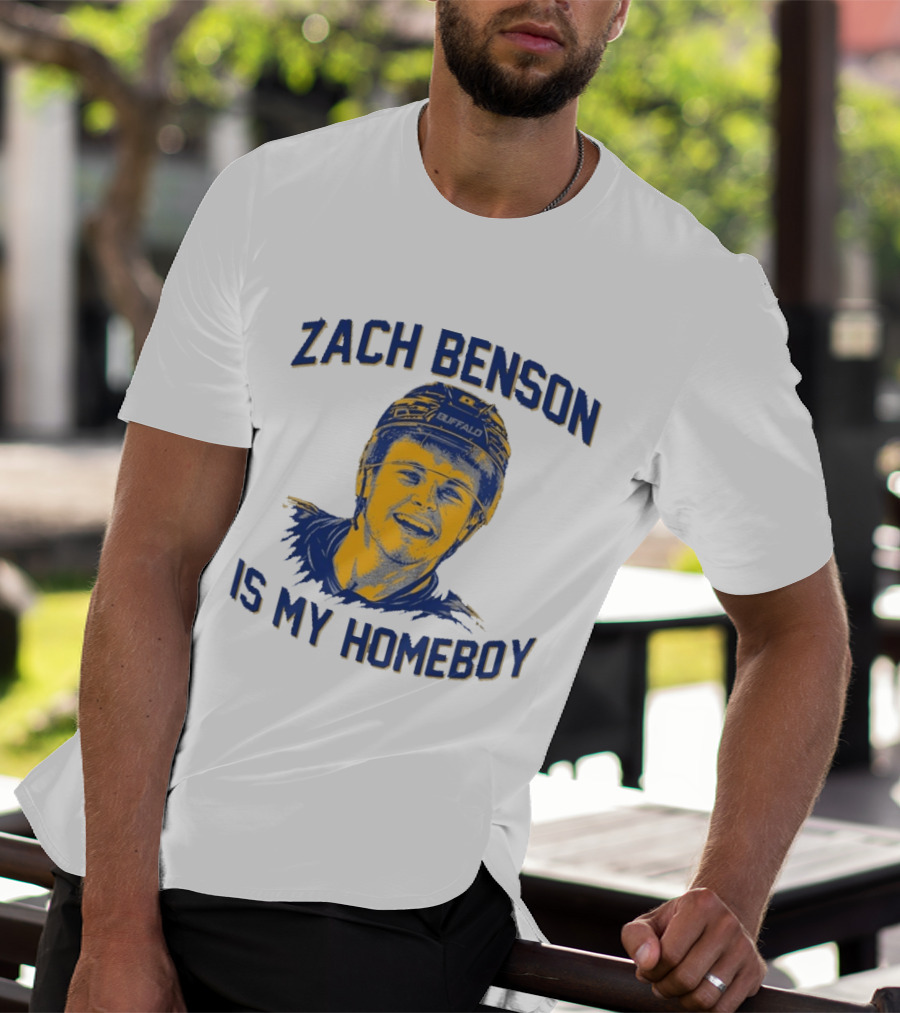 Zach Benson Is My Homeboy Buffalo Hockey Fan T-Shirt