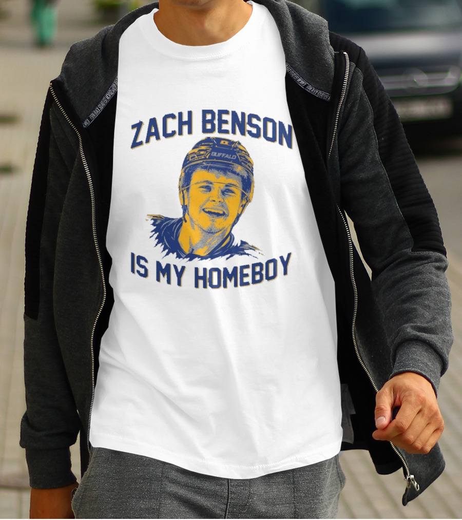 Zach Benson Is My Homeboy Buffalo Hockey Fan T-Shirt