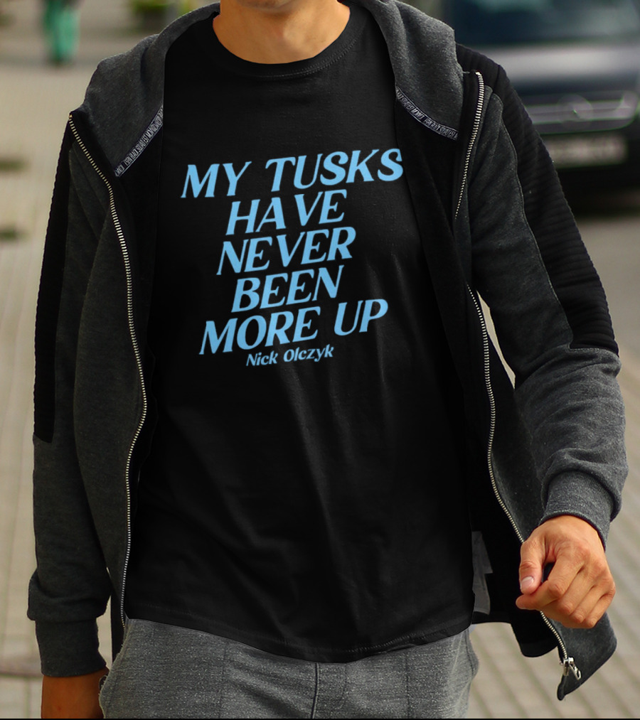 My Tusks Have Never Been More Up Nick Olczyk Seattle Kraken T-Shirt