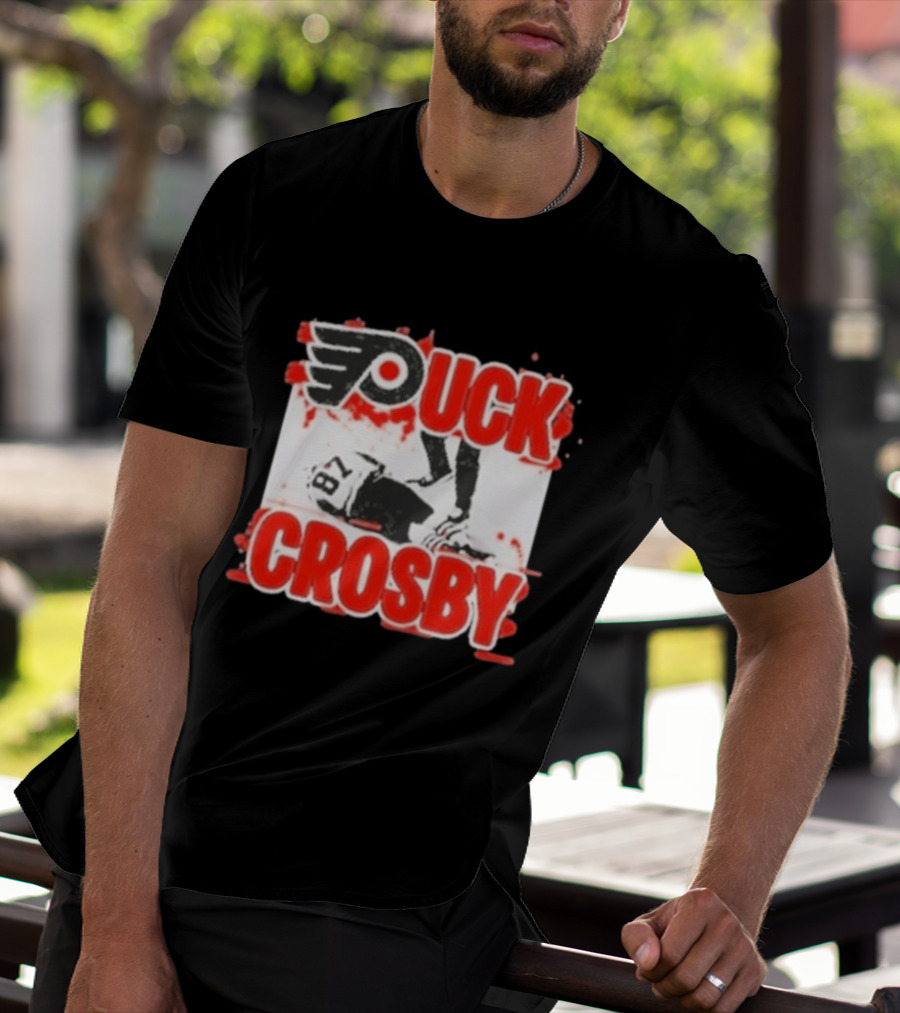 Puck Crosby Philadelphia Flyers Hockey 87 2026 T-Shirt