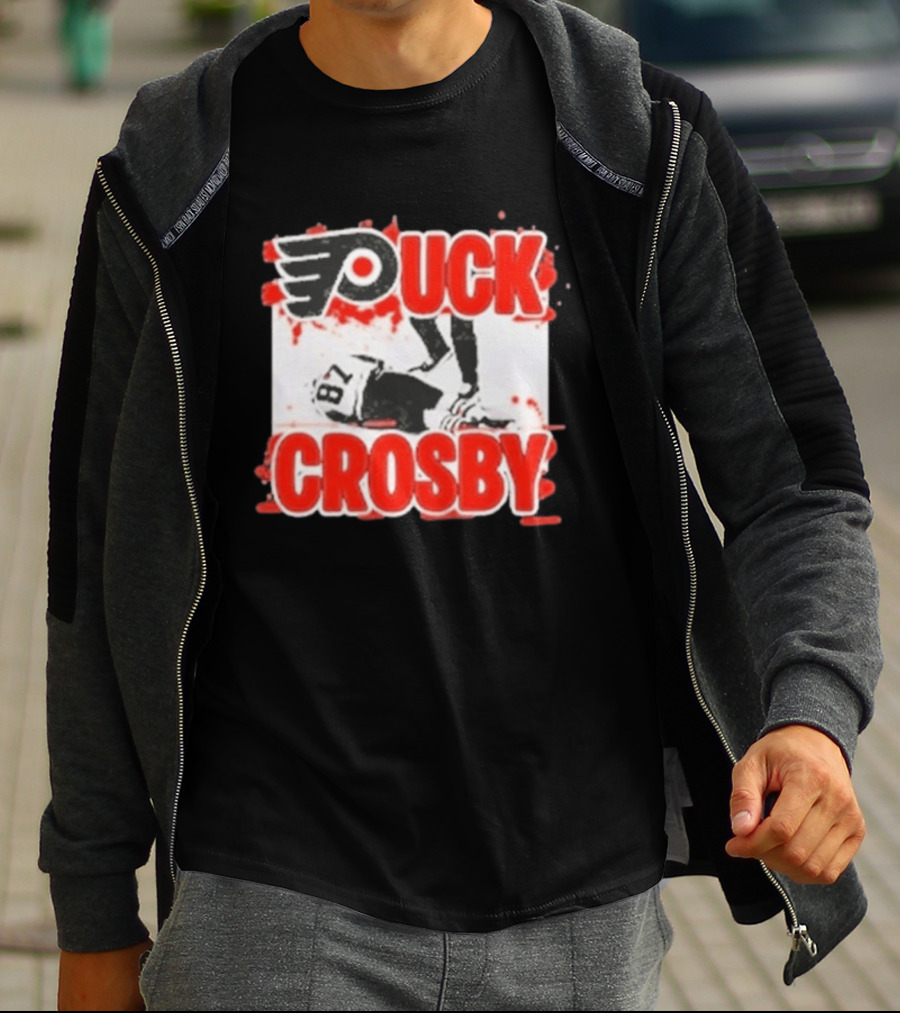 Puck Crosby Philadelphia Flyers Hockey 87 2026 T-Shirt