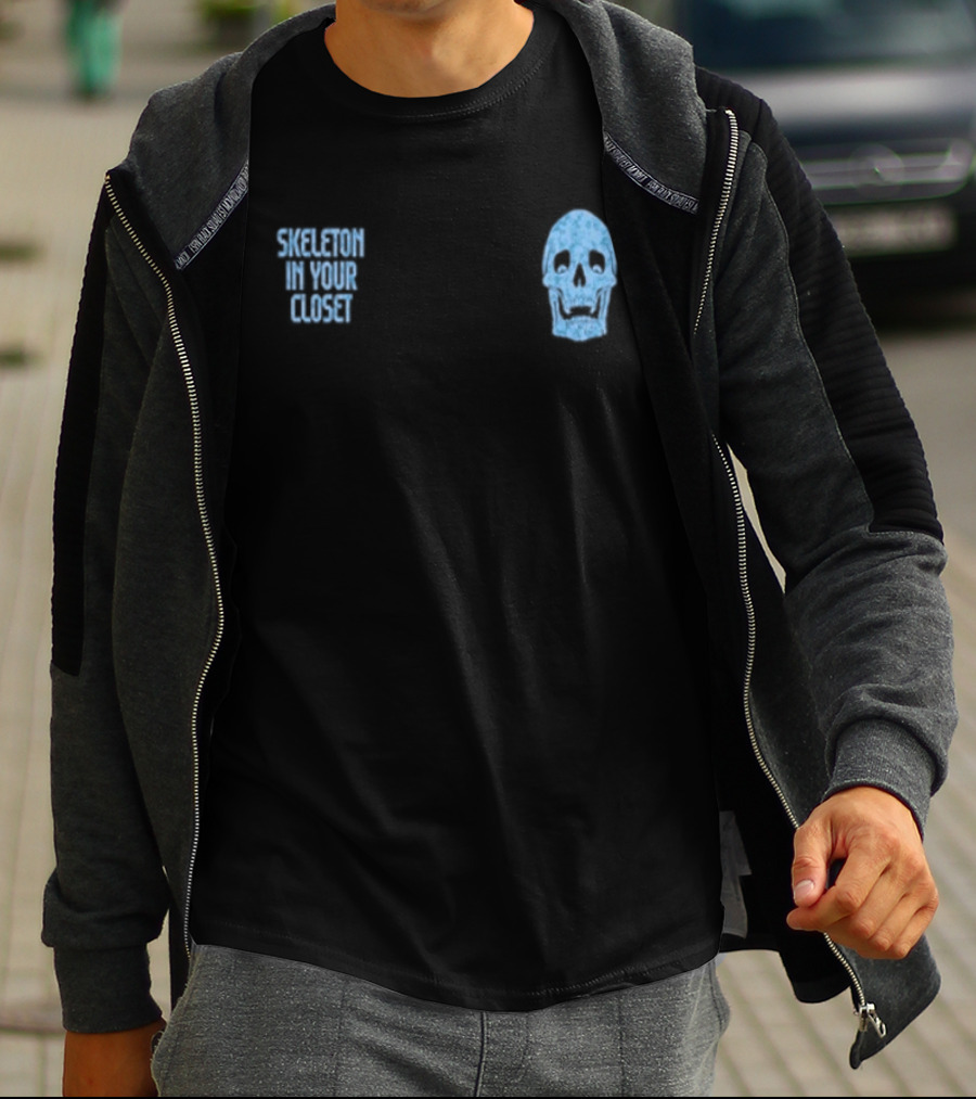 Skeleton In Your Closet Llof Blue Skull T-Shirt