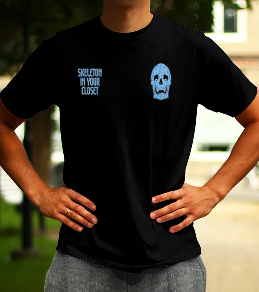 Skeleton In Your Closet Llof Blue Skull T-Shirt