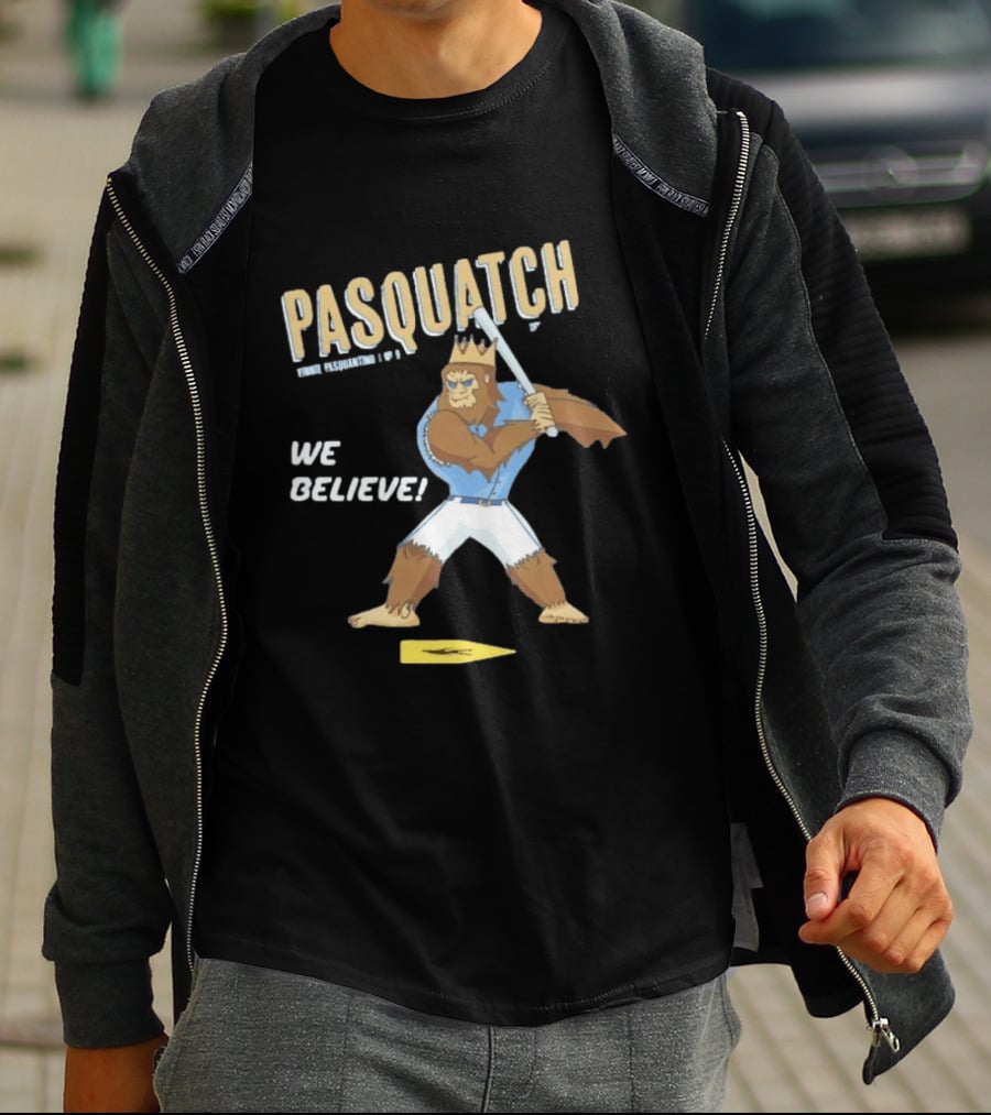 Vinnie Pasquantino Pasquatch We Believe Kansas City Royals T-Shirt