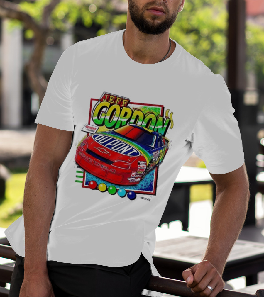 Hendrick Motorsports Jeff Gordon Dupont Chevrolet #24 Racing Car T-Shirt