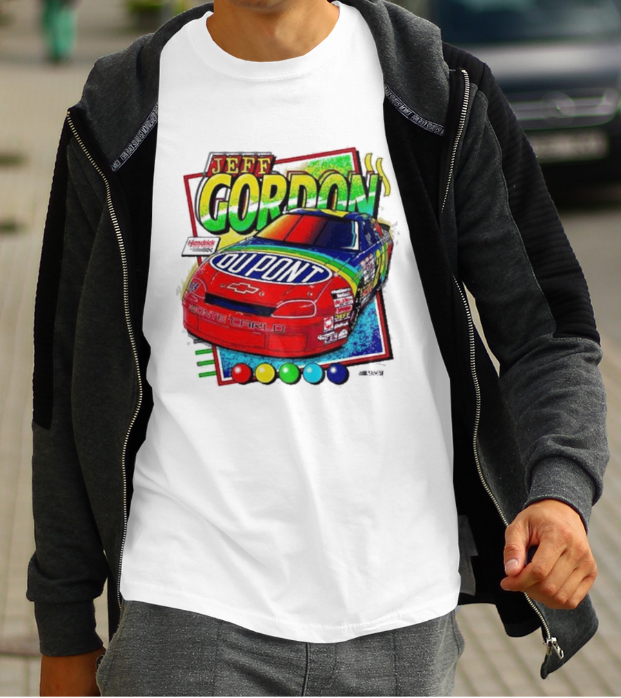 Hendrick Motorsports Jeff Gordon Dupont Chevrolet #24 Racing Car T-Shirt