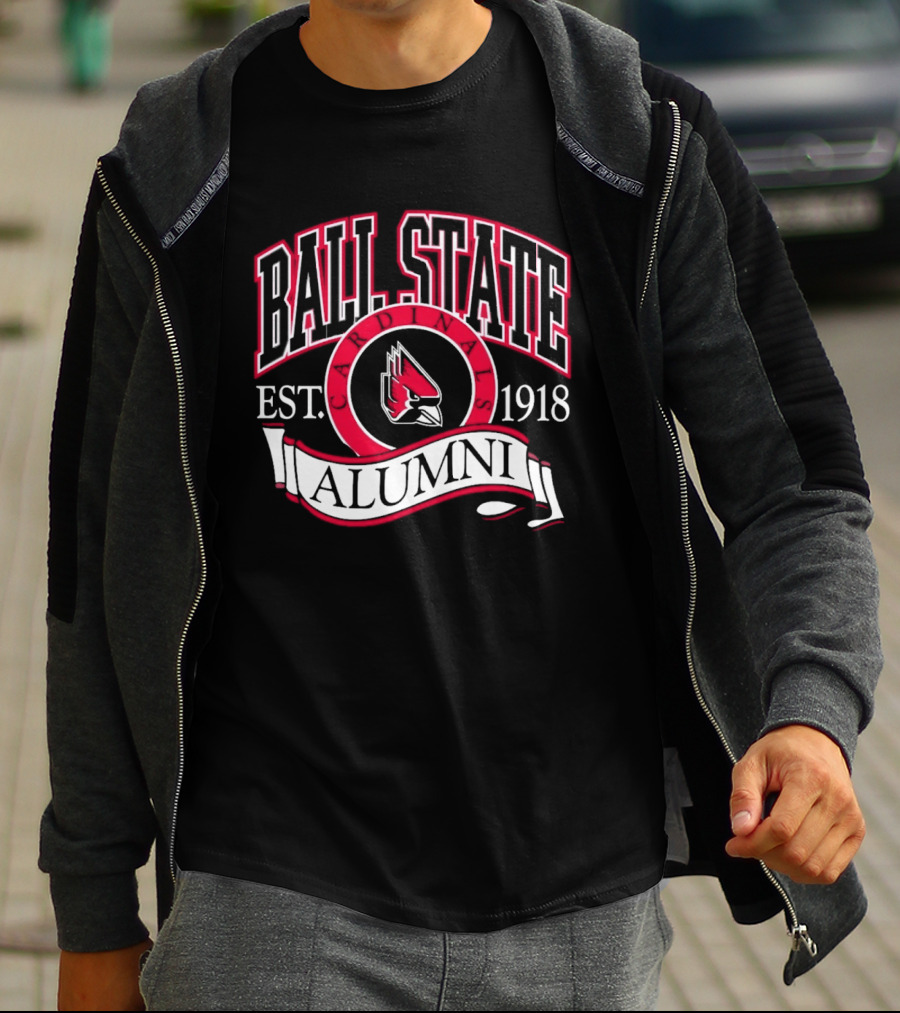 Ball State University Alumni Est. 1918 Cardinal T-Shirt