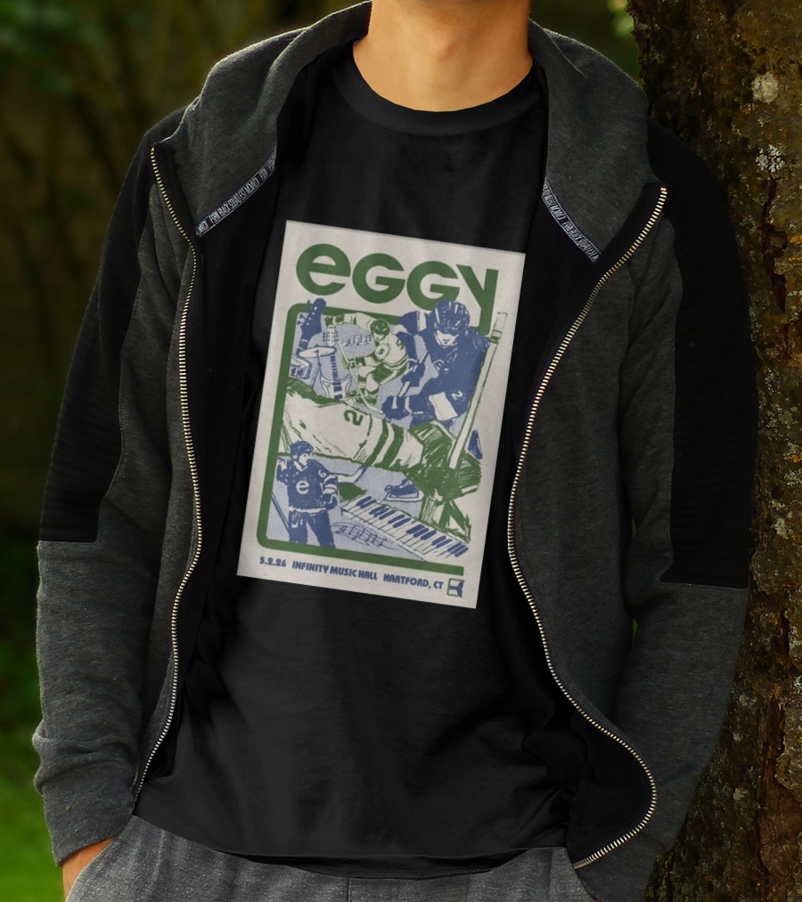 Eggy Concert May 2 2026 Infinity Music Hall Hockey Theme Hartford CT T-Shirt