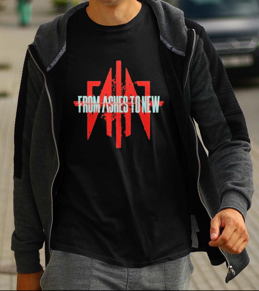 From Ashes To New FAN Symbol Red And White T-Shirt