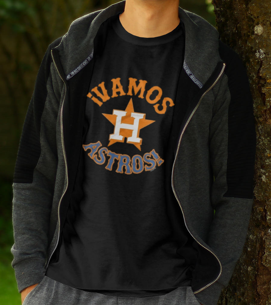 Houston Astros Vamos Astros MLB Star Logo Team Spirit T-Shirt
