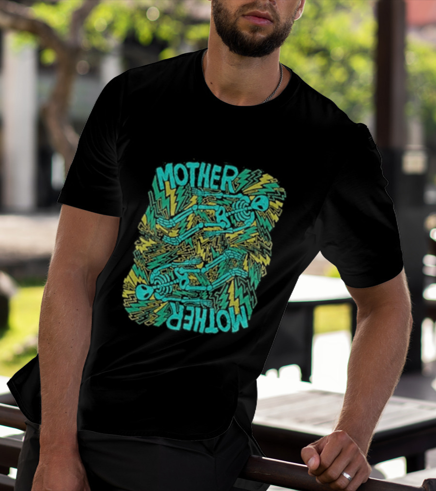 Mother Mother Grief Chapter Au Tour Lightning Figures And Neon T-Shirt