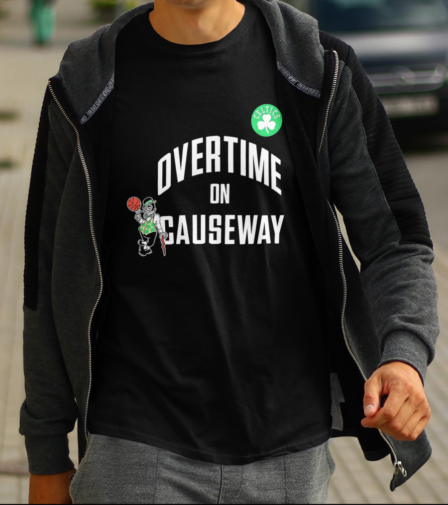 Boston Celtics Overtime On Causeway NBA Team T-Shirt
