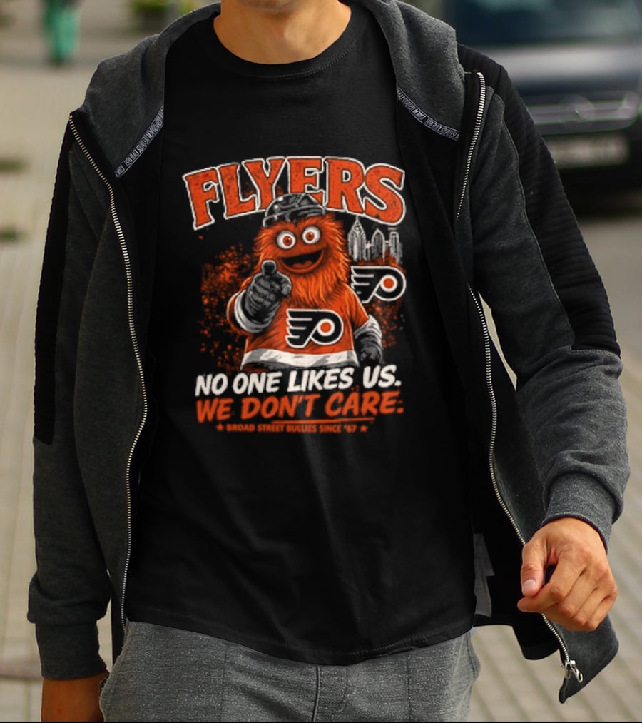 Philadelphia Flyers Gritty No One Likes Us We Don't Care T-Shirt