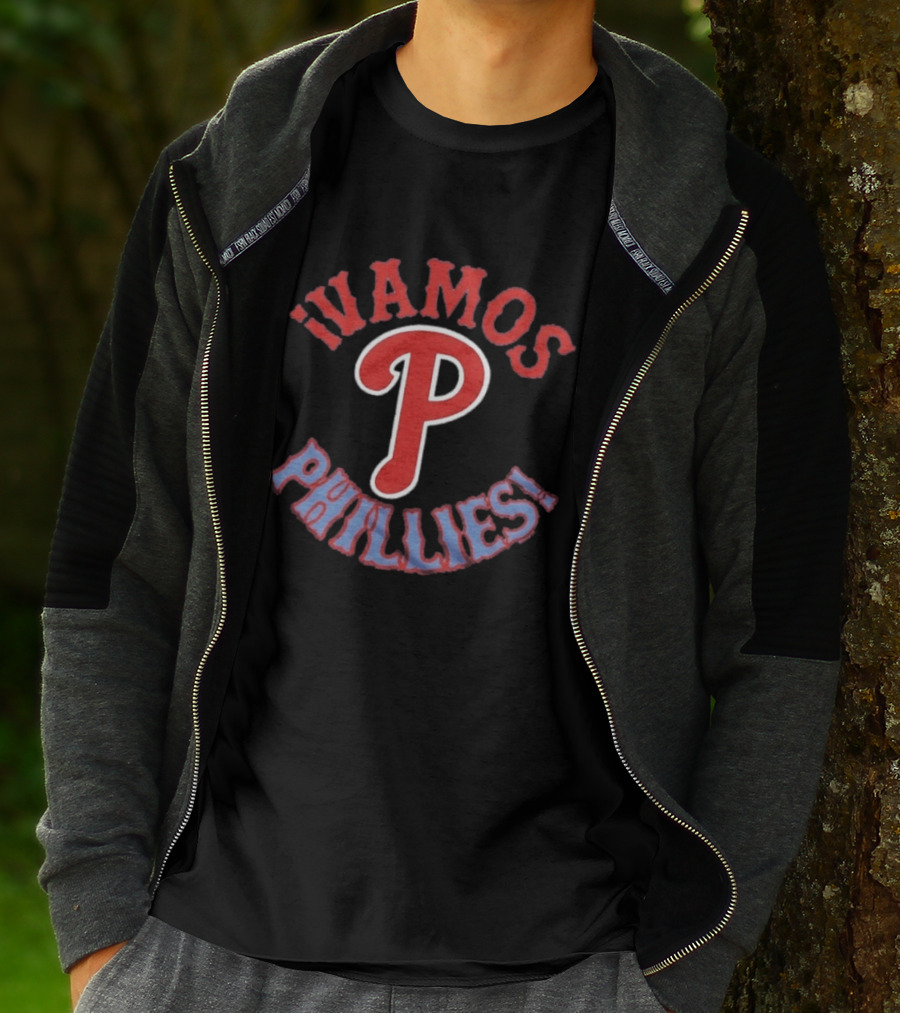 Philadelphia Phillies MLB Vamos Phillies Enthusiastic Team Spirit T-Shirt