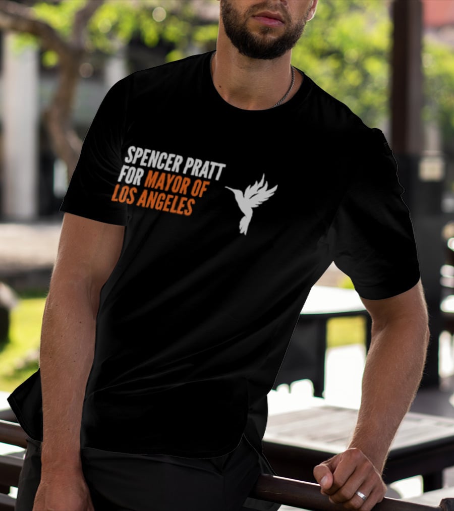 Spencer Pratt For Mayor Of Los Angeles 2026 Hummingbird T-Shirt