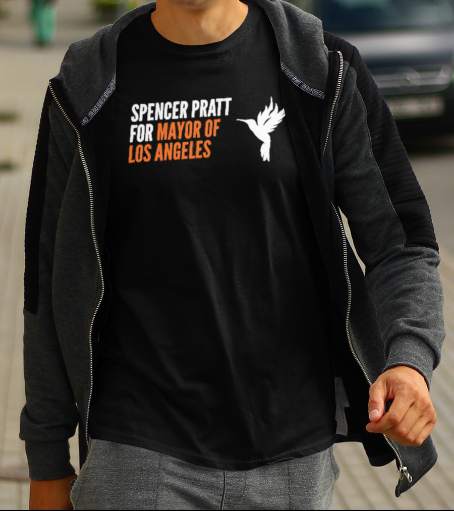 Spencer Pratt For Mayor Of Los Angeles 2026 Hummingbird T-Shirt