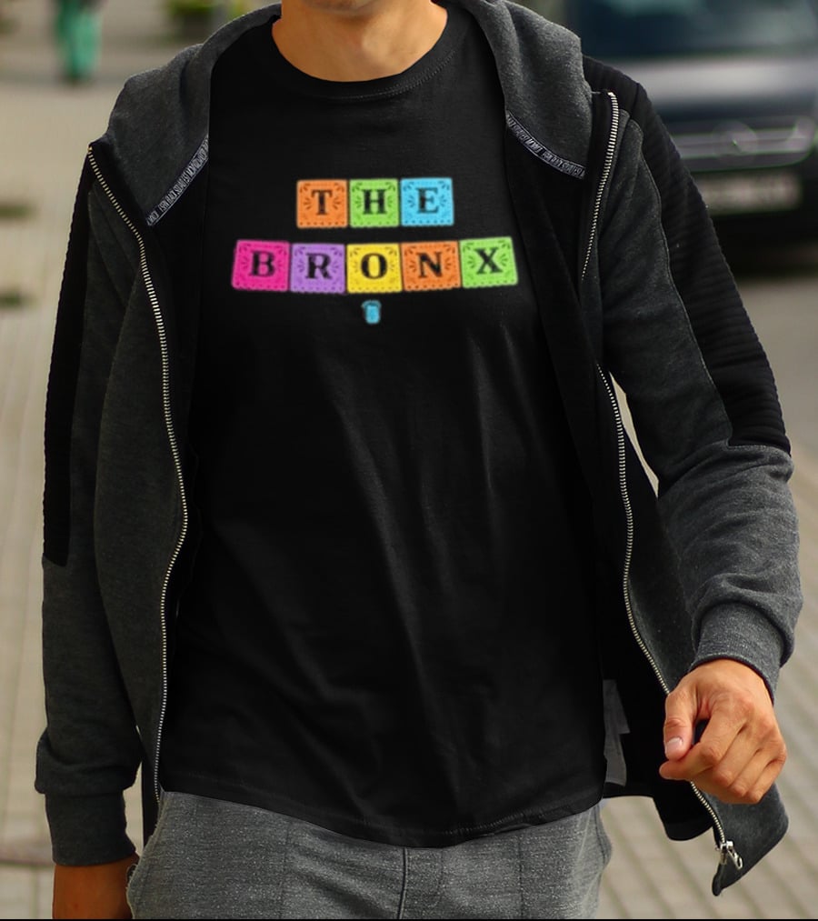 The Bronx Cinco De Mayo Exclusive Enzyme Colorful Block Letters T-Shirt