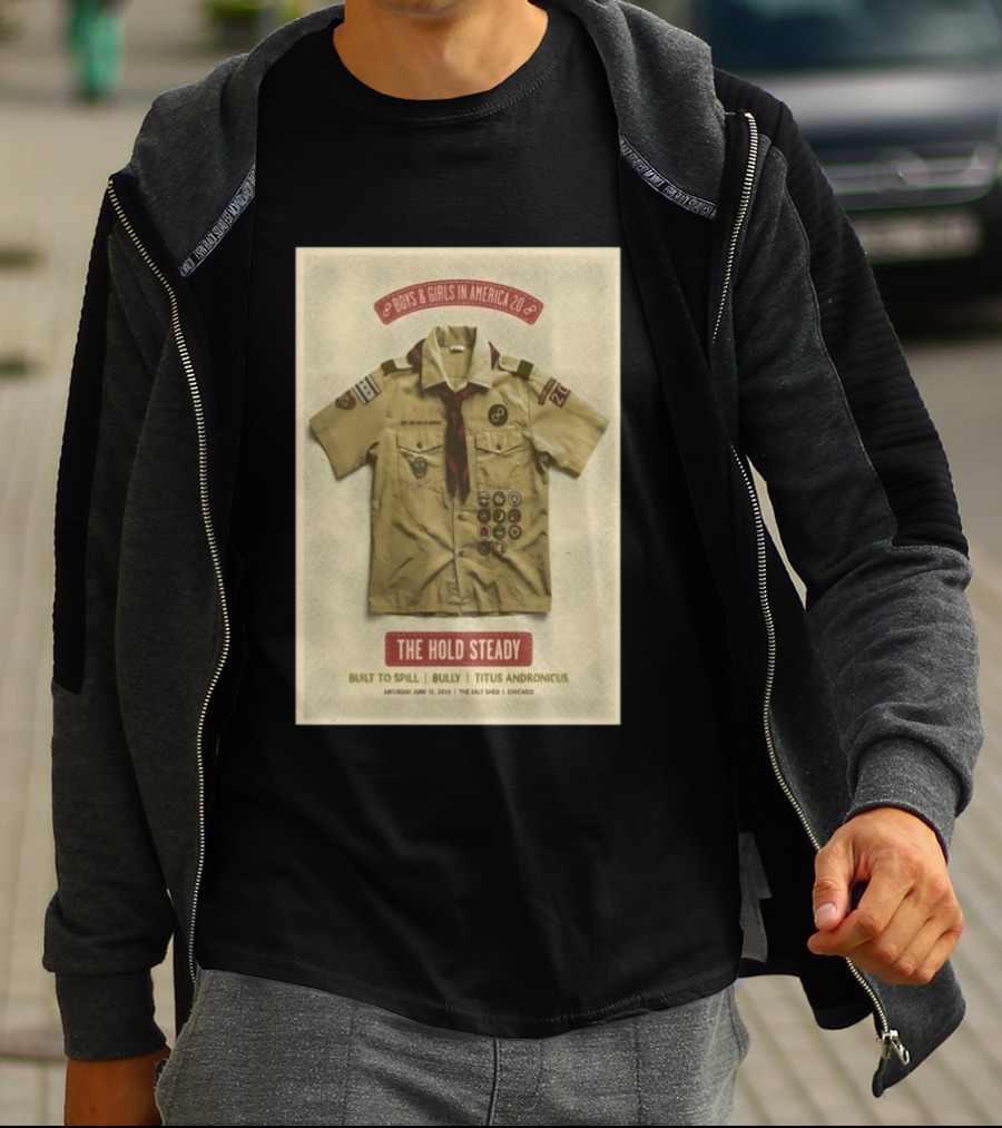 The Hold Steady Boys & Girls In America 2026 Built To Spill Bully Titus Andronicus Chicago 6 13 2026 T-Shirt