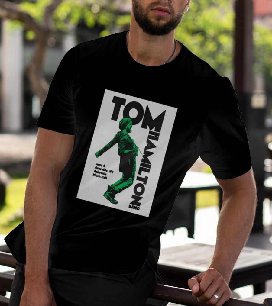 Tom Hamilton Band Asheville NC June 4 Asheville Music Hall T-Shirt