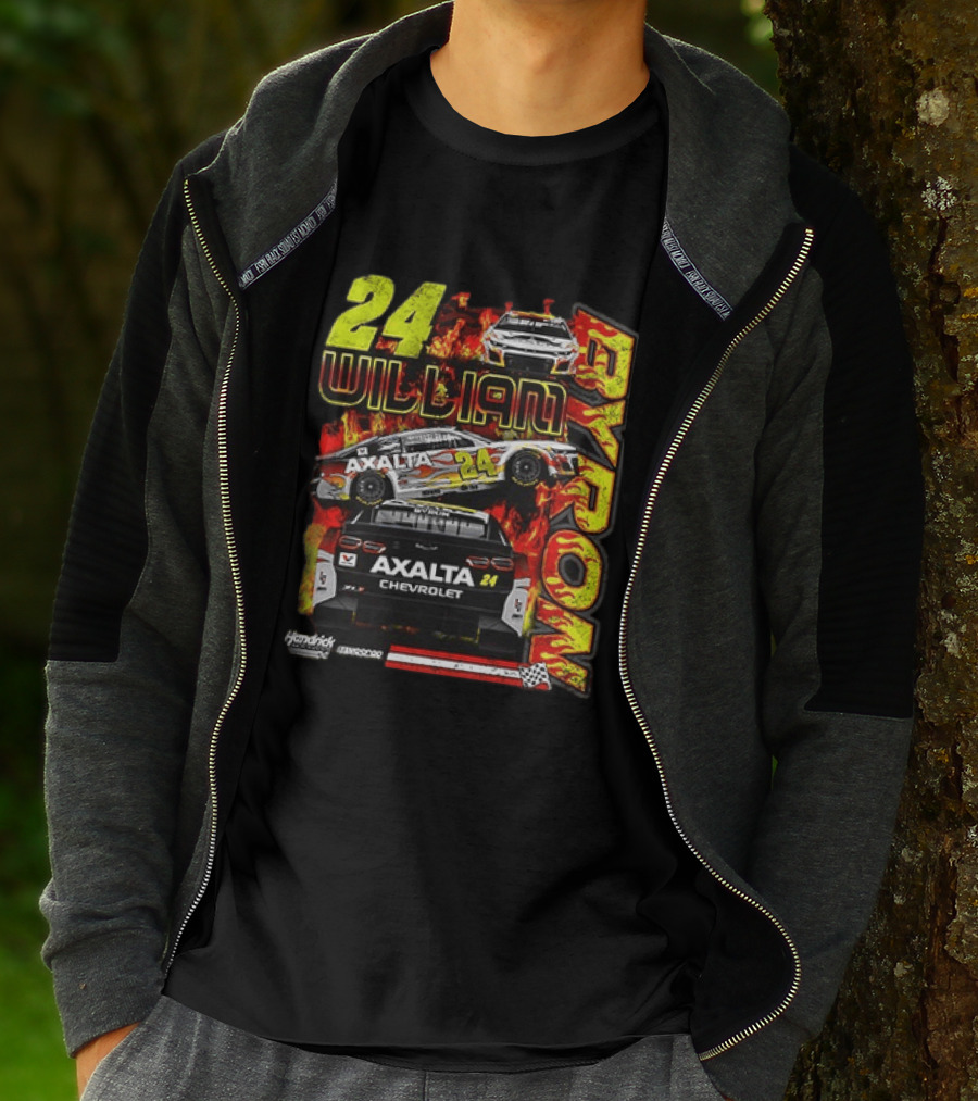 William Byron 24 Axalta Chevrolet Flames Racing Hendrick Motorsports T-Shirt