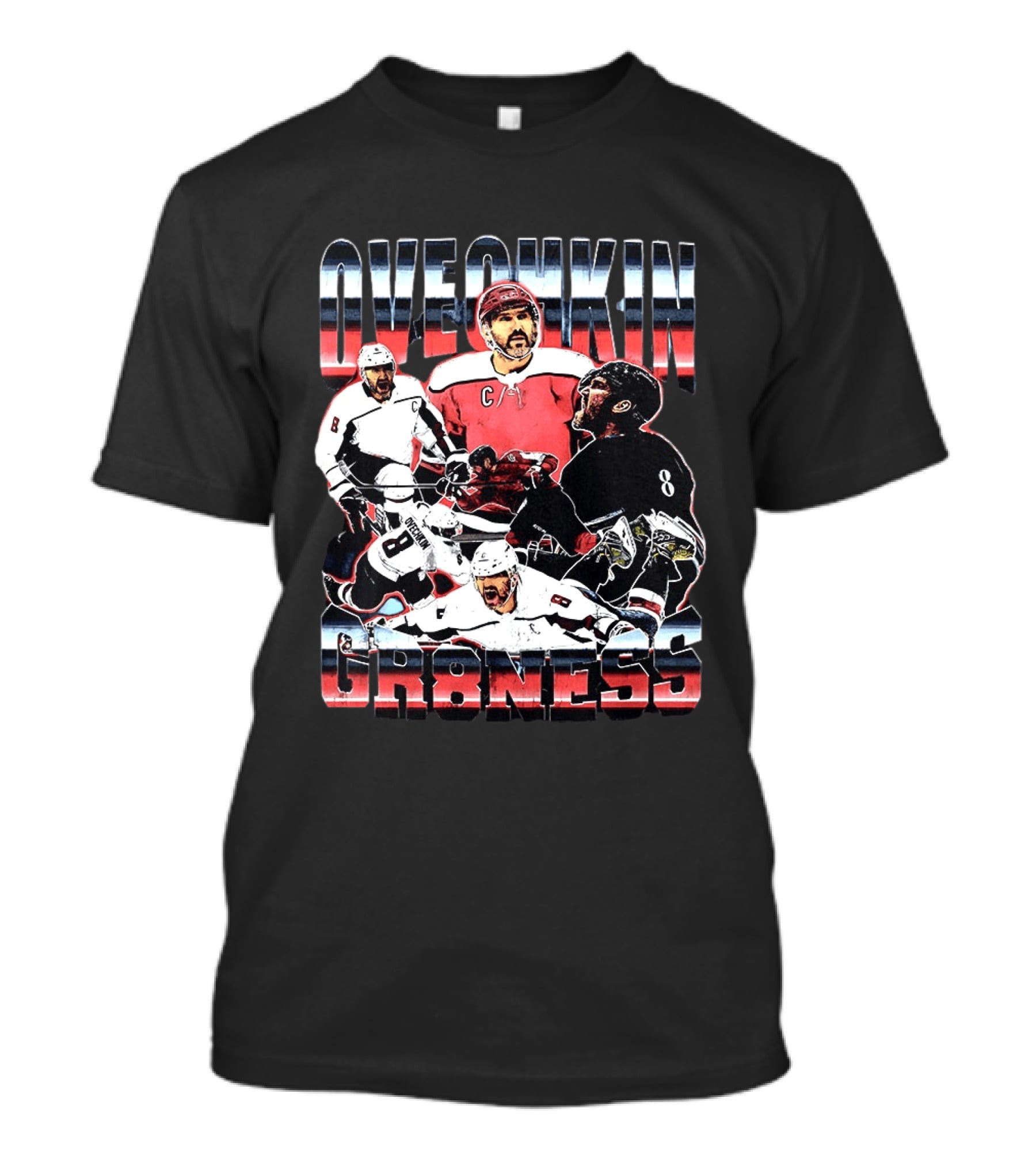 Ovechkin Greatness Washington Capitals Hockey C Captain Number 8 T-Shirt