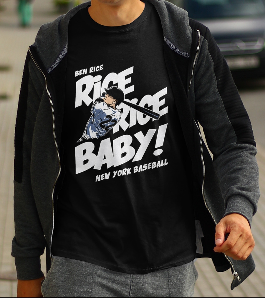 Ben Rice Rice Rice Baby New York Baseball T-Shirt