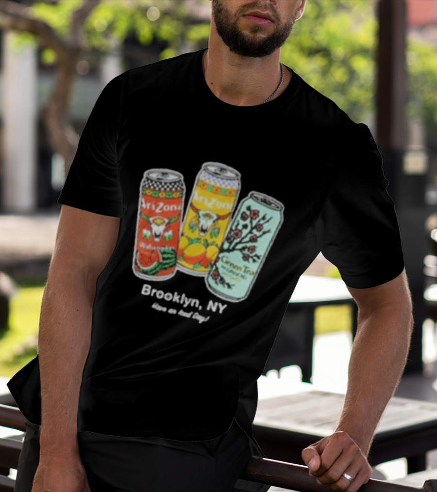 Drinkarizona Black Big Cans In Bin T-Shirt