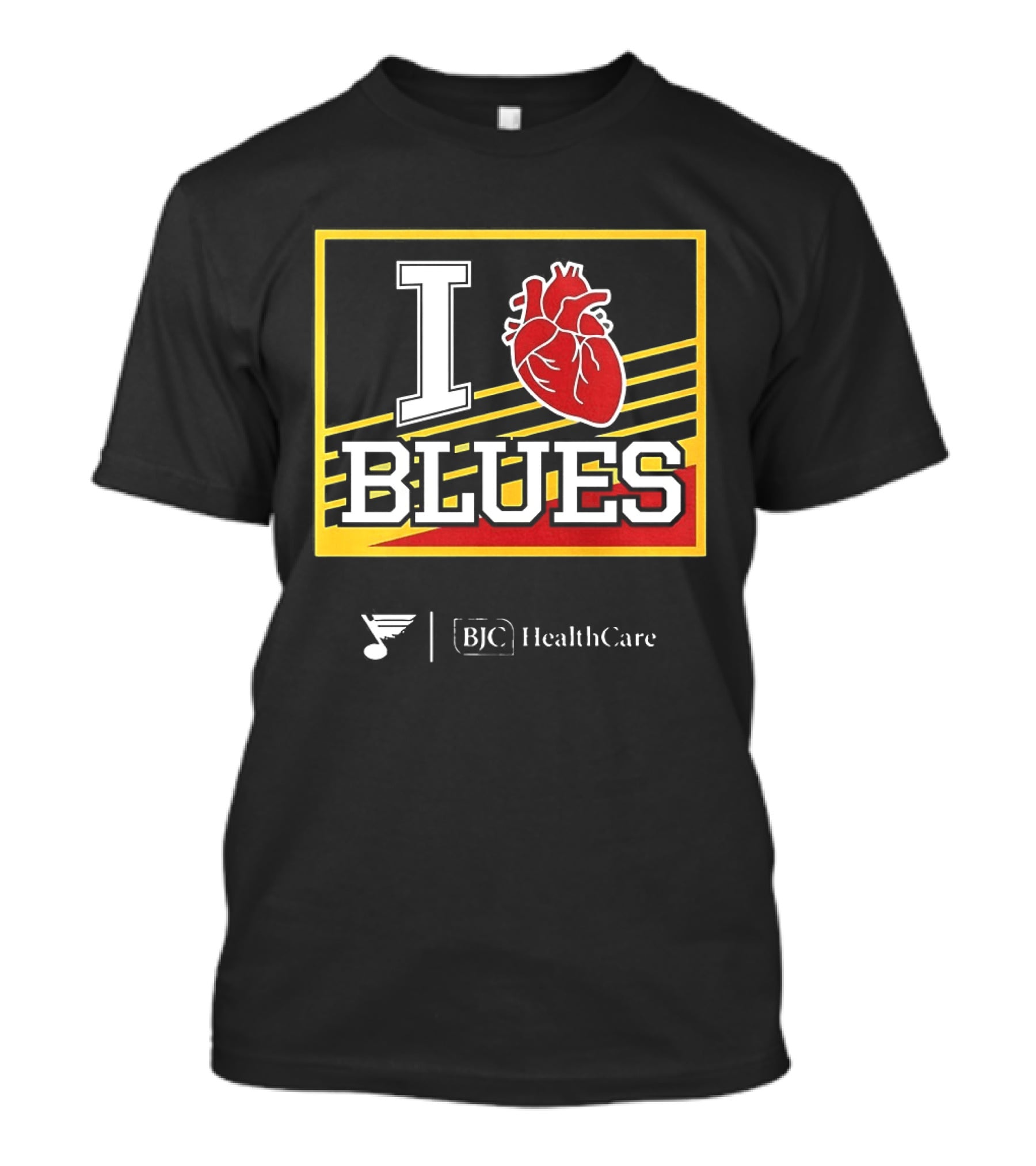 I Heart Blues 2025 BJC Healthcare Promotion T-Shirt