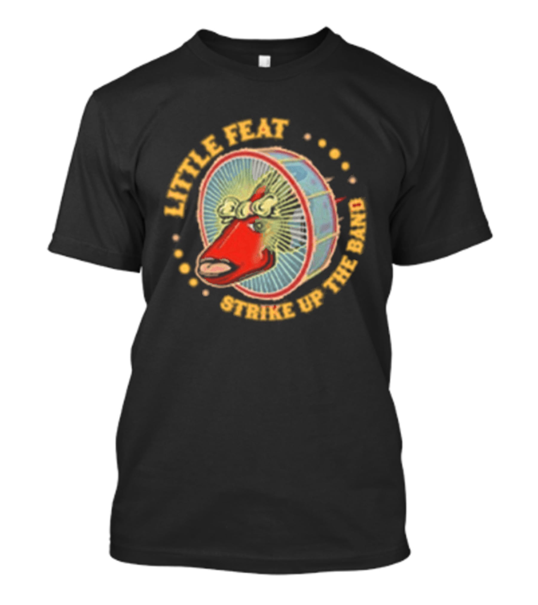 Little Feat Strike Up The Band Tour Drumhead T-Shirt