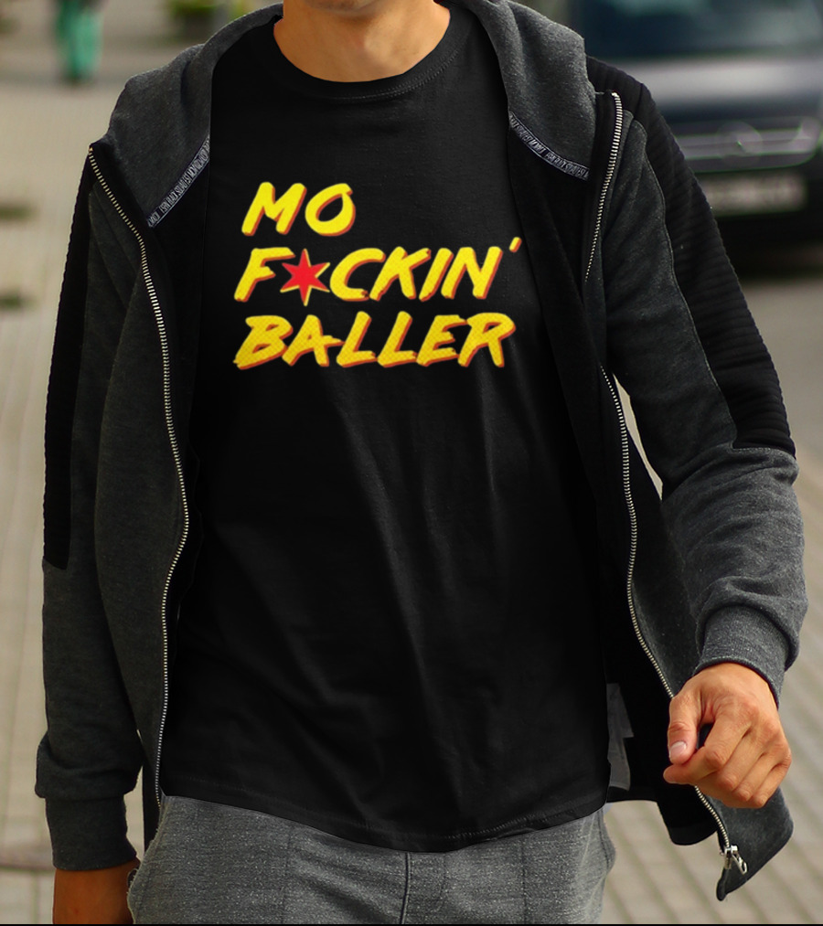 Mo F Ckin' Baller Star Red Yellow T-Shirt
